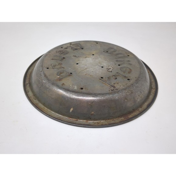 Freund Bakery Tin Metal Pie Pan 9” St Louis Missouri Kitchen Jewish Decor VTG - Picture 7 of 9